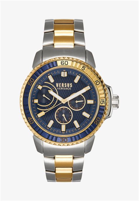 versus versace aberdeen silver gold|Versus By Versace Aberdeen Extension Quartz Silver Dial Men .